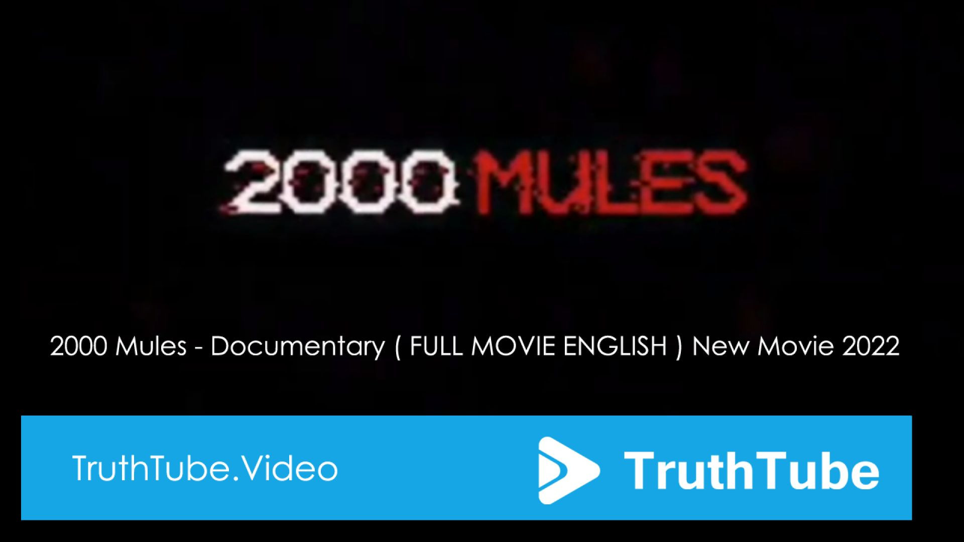 ⁣2000 Mules - Documentary ( FULL MOVIE ENGLISH ) New Movie 2022 | Dinesh D'Souza