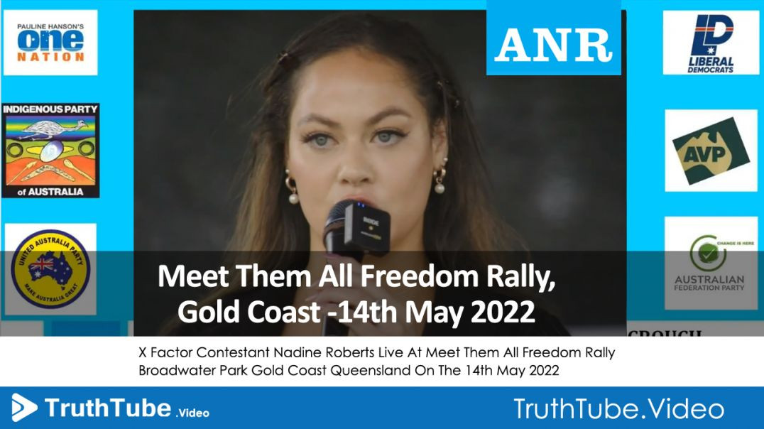 ⁣X Factor Contestant Nadine Roberts Live At Meet Them All Freedom Rally Broadwater Park Gold Coast Qu