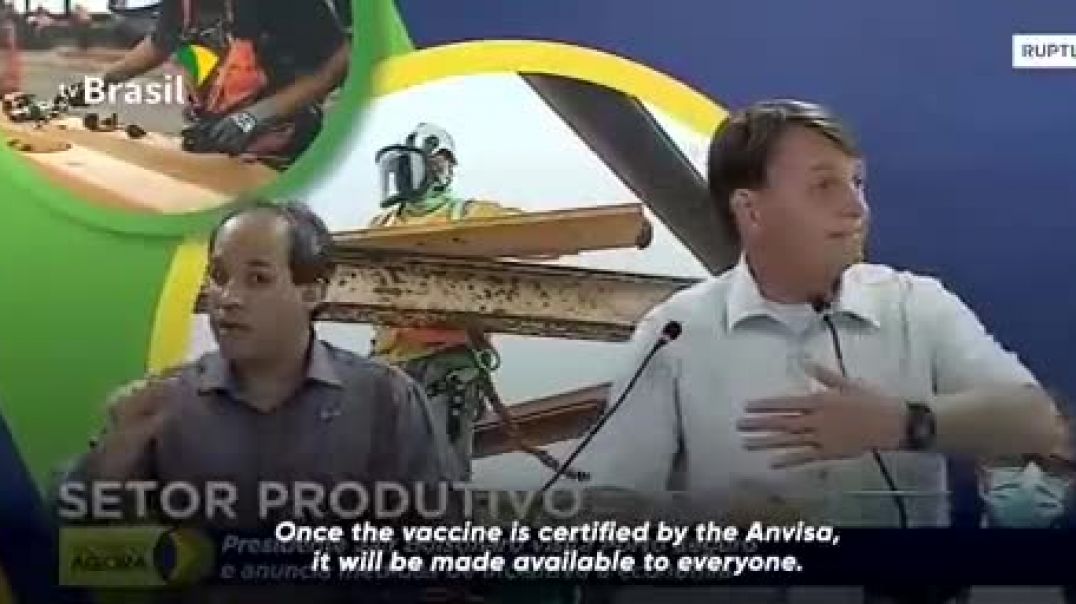 ⁣President of Brazil, Jair Bolsonaro, Red Pills About the Vaxxine: To the Idiot Saying I Am Setting a