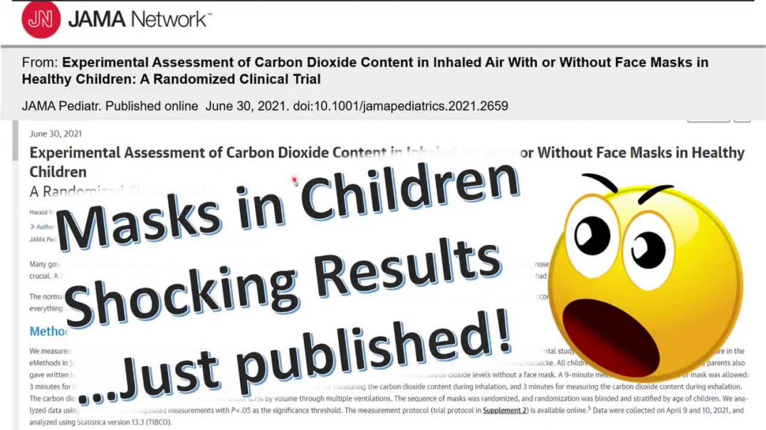 ⁣Clinical Trial on Children Wearing Masks Confirms What We Always Knew