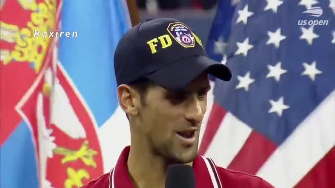 ⁣Novok Djokovic Paid Tribute to 9/11 Victims and the NYC Fire Department After Winning His First US O