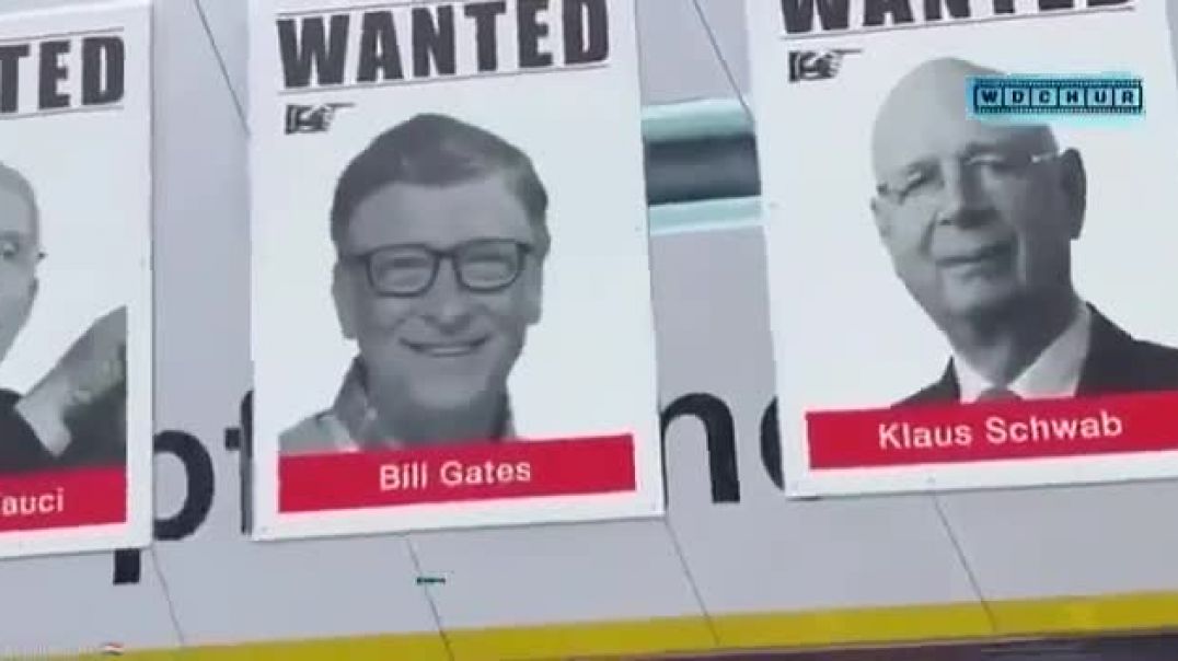 ⁣Switzerland Is Awake. Klaus Schwab, Bill Gates, and Anthony Fauci Highlight Wanted Posters for Great