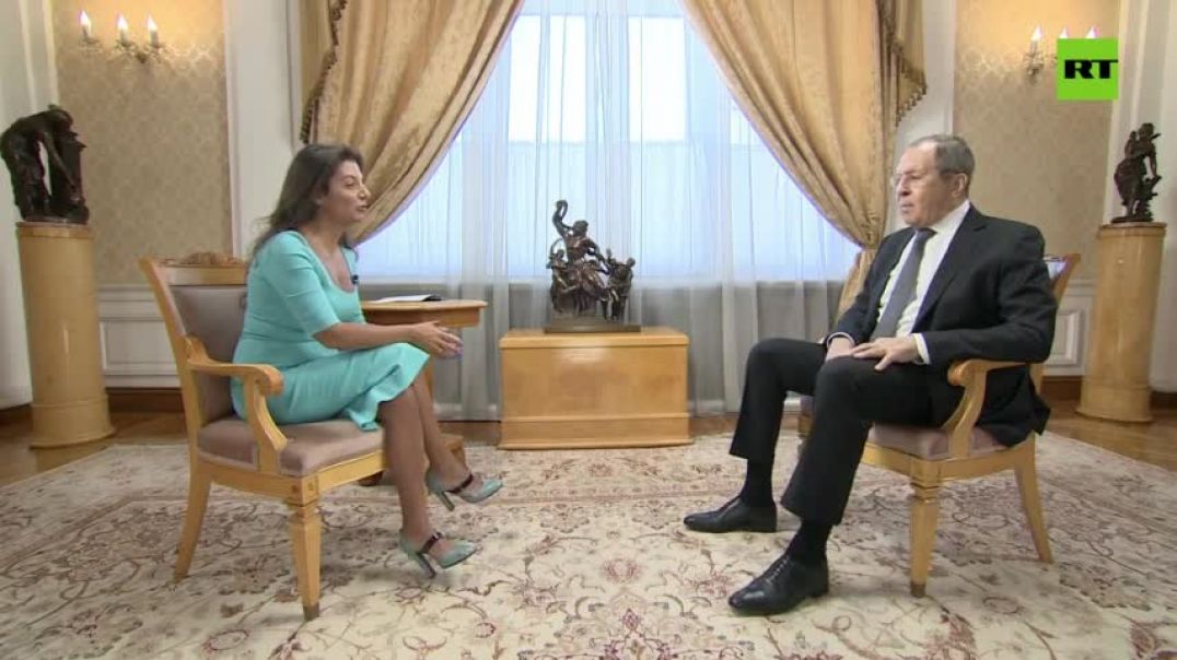 ⁣The Russian Foreign Minister Sat Down for an Hour-Long Interview With Rt Editor-In-Chief Margarita S