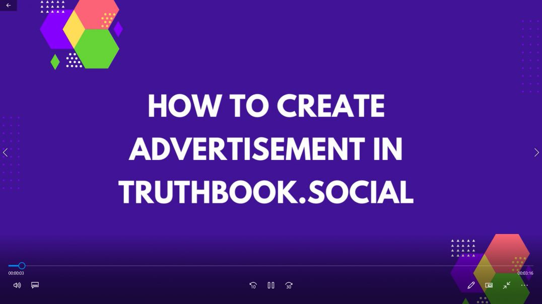 How to advertisement on Truthbook.social