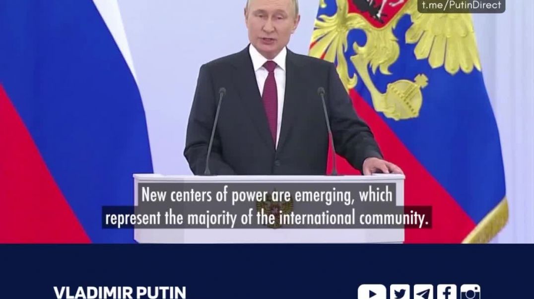 ⁣Putin: Russia is Not Alone, Anti-globalist Liberation Movements are Taking Shape in Countries Around