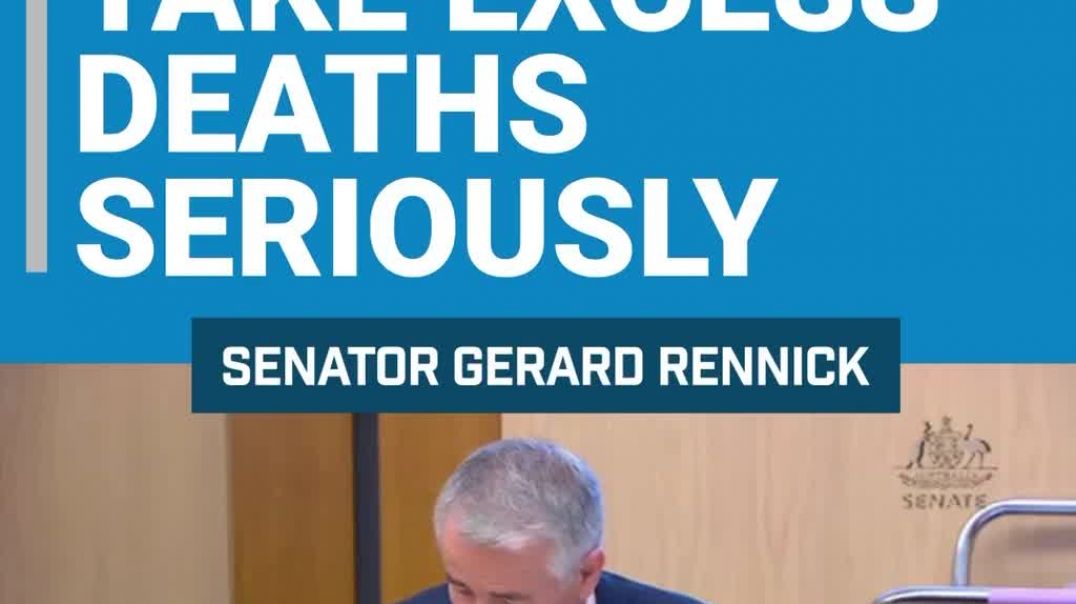 ⁣Senator Rennick Grilling the TGA on Excess Deaths