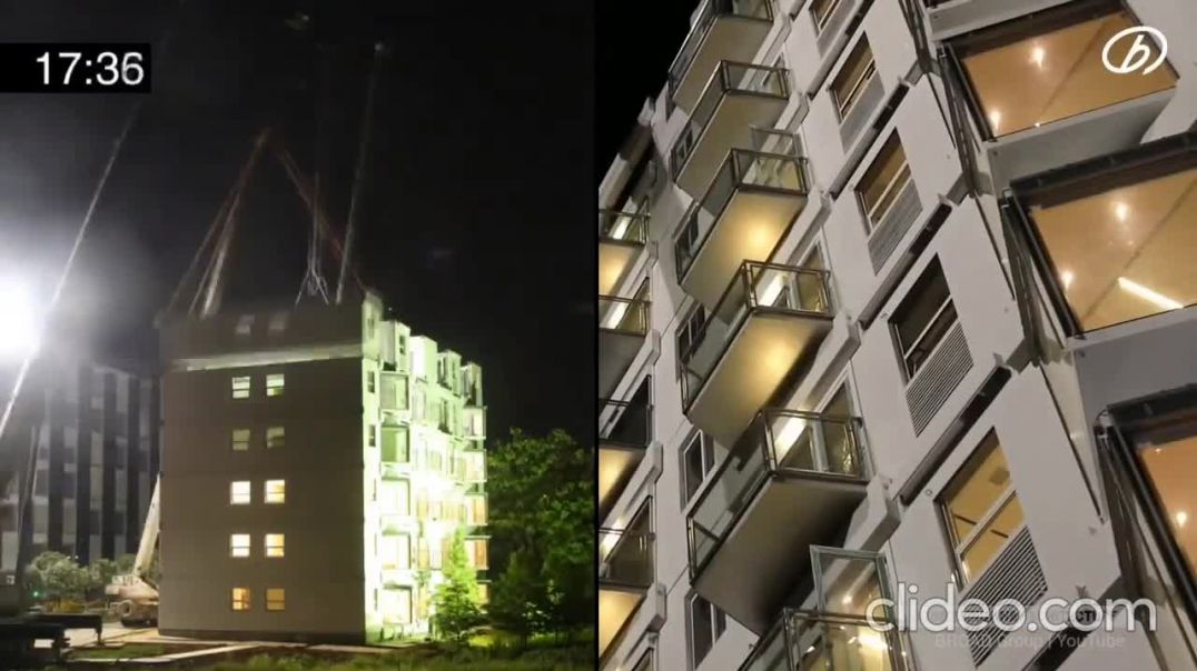 ⁣Construction Company Builds a 10 Storey Apartment in 28 Hours!