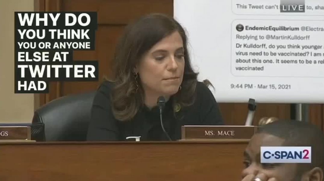⁣Rep Nancy Mace: What Makes You Think You or Anyone at Twitter Have the Medical Expertise to Censor A