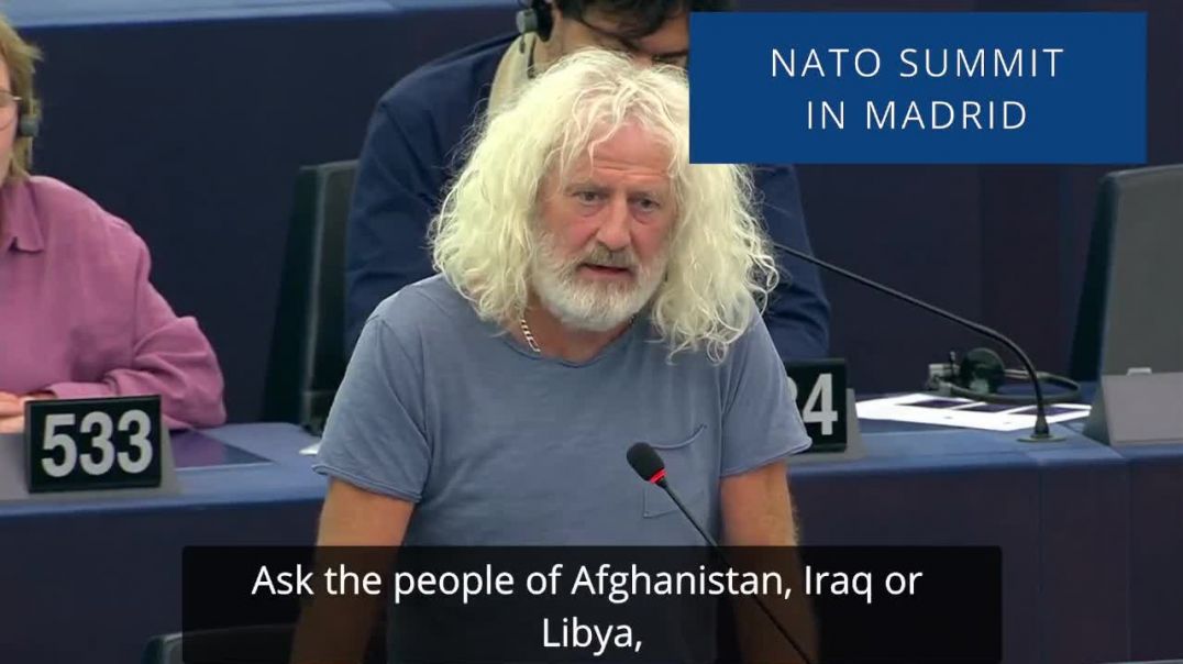 ⁣Irish MEP Mick Wallace Says it Like is: “NATO is Not a Defense Alliance. It's a War Machine…NAT