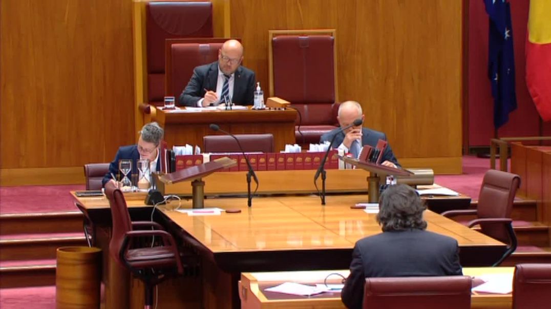 ⁣Senator Roberts Addresses The Australian Senate about Lab Grown Meat