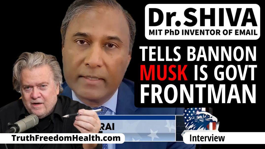 ⁣⁣Dr Shiva and Bannon about Government Agent Musk [MIRROR]