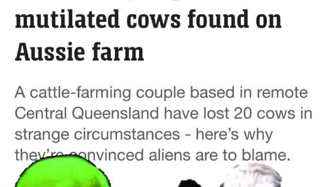 ⁣Aliens ‘Only Explanation’ for Mutilated Cows Found on Aussie Farm
