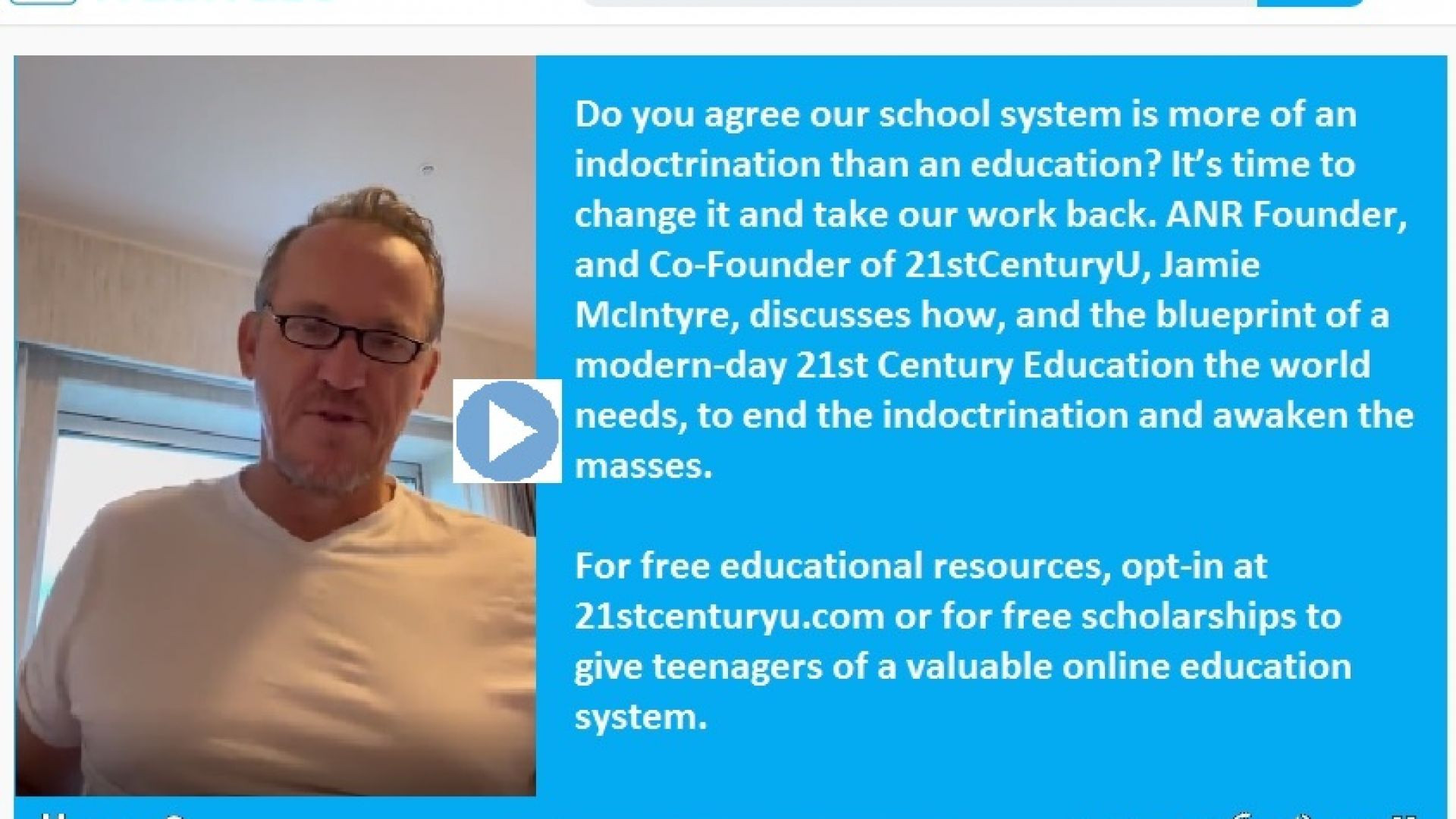 Do You Agree Our School System is More of An Indoctrination Than an Education?