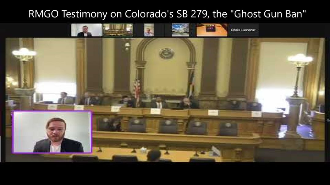 RMGO Testimony on Colorado's SB 279, the Ghost Gun Ban [MIRROR]