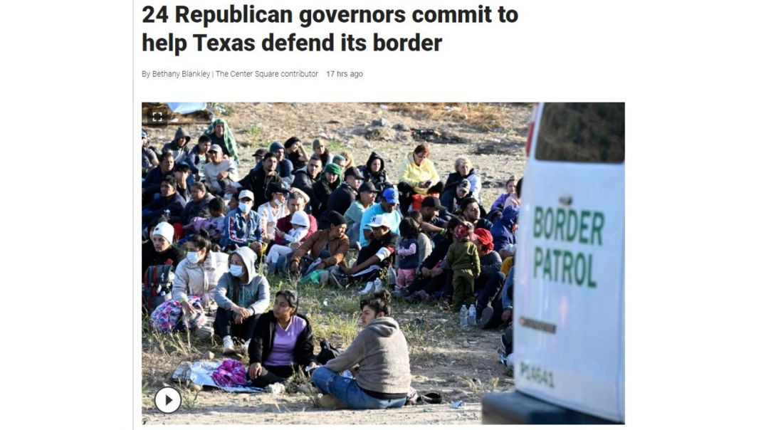 ⁣READ 24 Republican governors commit to help Texas defend its border