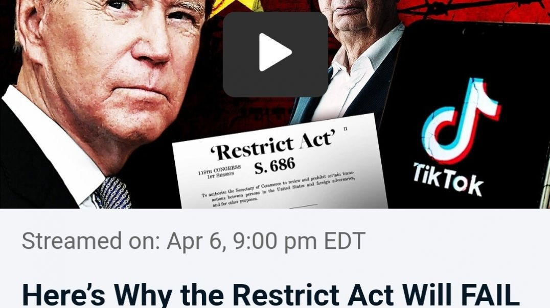 ⁣WATCH  Here’s Why the Restrict Act Will FAIL &amp;amp; the Deep State Will Soon COLLAPSE — Todd 