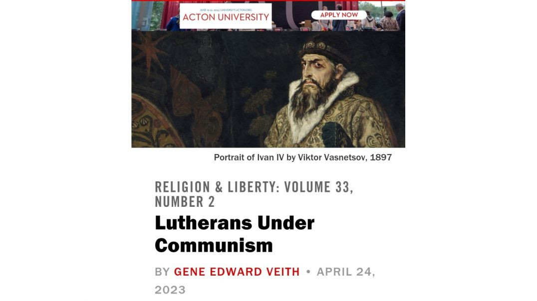 Lutherans Under Communism [READ]