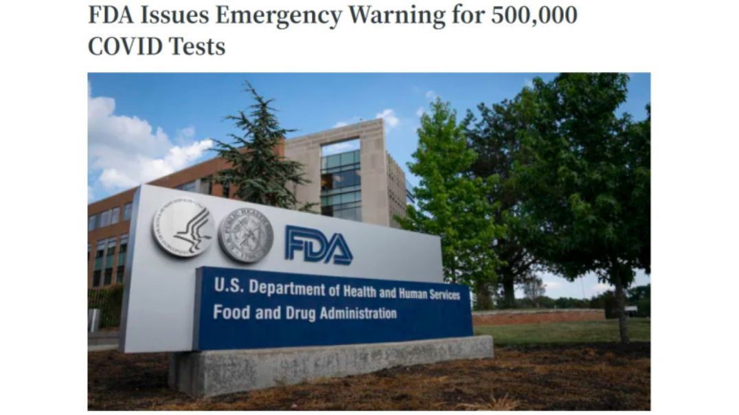⁣READ FDA Issues Emergency Warning for 500,000 COVID Tests