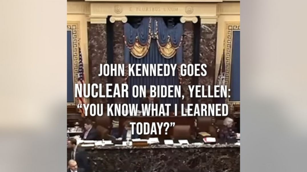 ⁣John Kennedy goes NUCLEAR on Biden, Yellen [MIRROR]