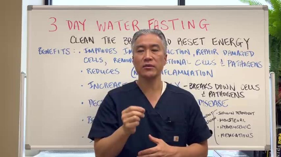 ⁣3 DAY WATER FASTING---Clean the brain and reset your Energy