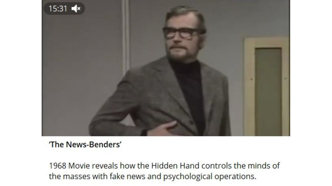 ⁣⁣‘The News-Benders’ 1968 Movie reveals how the Hidden Hand controls the minds of the masses with fak
