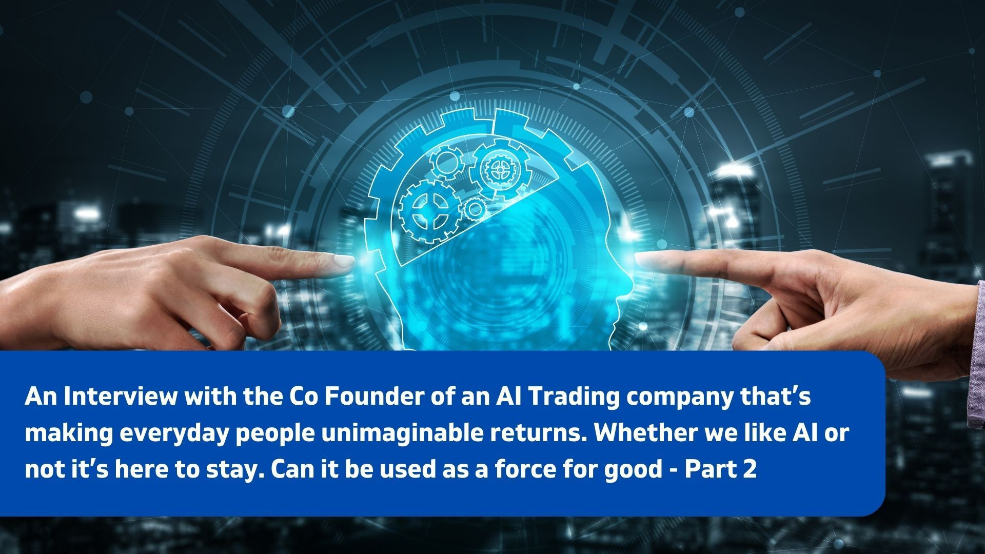 ⁣Jamie interviews the Co Founder of an AI Trading company that’s making everyday people unimaginable