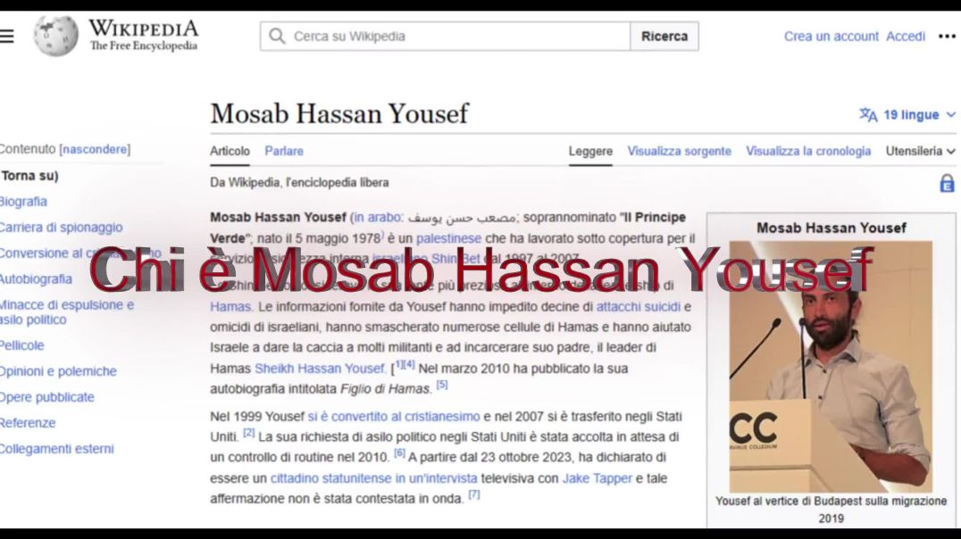 Chi è Mosab Hassan Yousef