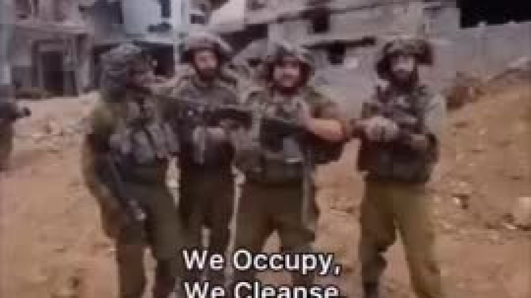 ⁣Israeli Soldiers Make Shocking Admission About Their Operation Against Palestine