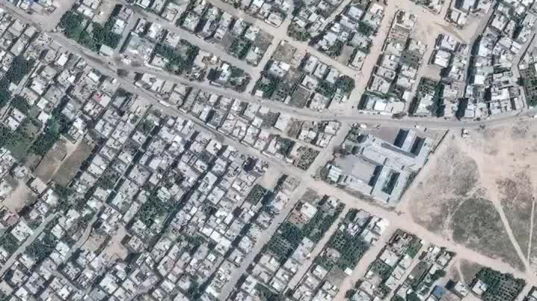 ⁣Satellite Images of Some Neighborhoods in the Gaza Strip Before and After the Start of IDF Airstrike