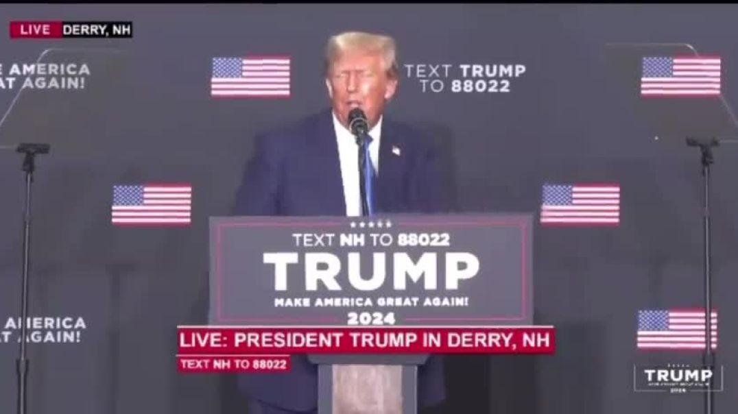 Trump in New Hampshire 1 Month Ago: “We Send Billions of Dollars Overseas, and We Don’t Even Know Wh