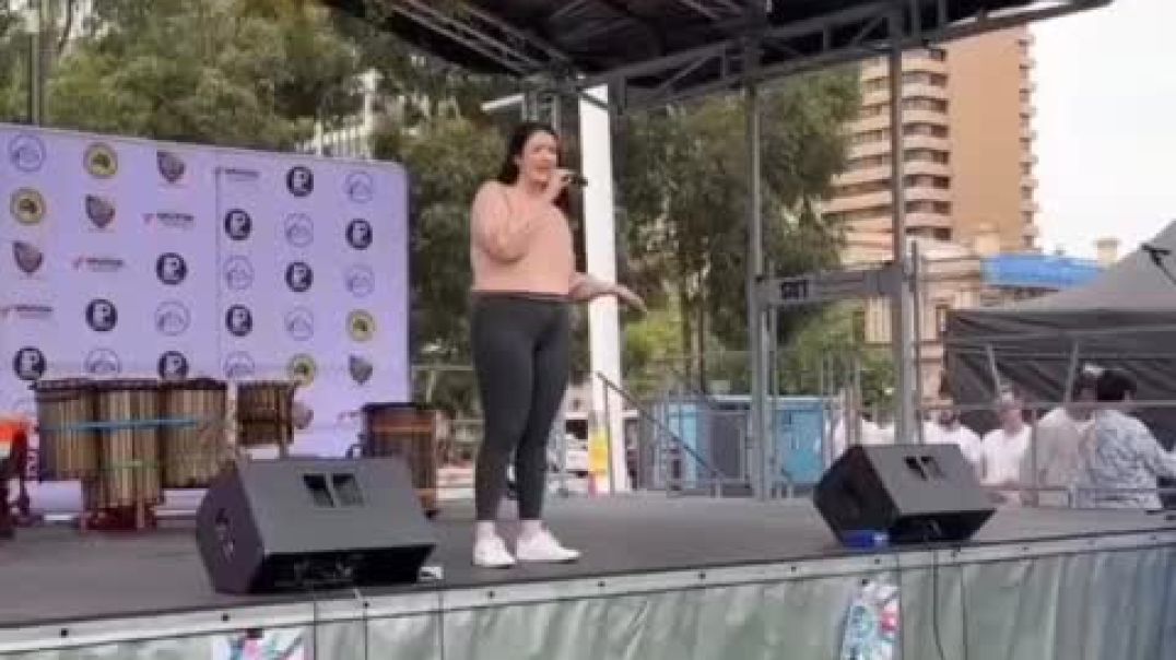 ⁣Journalist Maria Zeee Gives An Epic Speech Today in Adelaide to Crowds Who Defied a Government Ban t