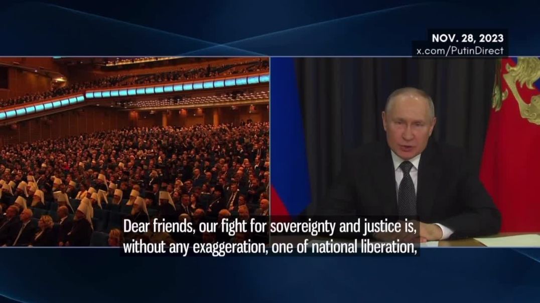 ⁣President Putin: Russia is Fighting to Liberate Itself and the World from U.S. Hegemony, and Establi
