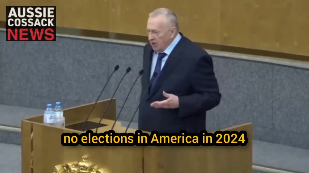 ⁣Before his Death in 2022 Zhirinovsky Predicted That "There Would be no US Elections in 2024 Bec