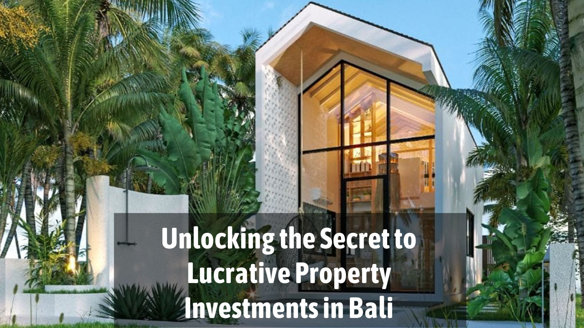 ⁣Unlocking the Secret to Lucrative Property Investments in Bali