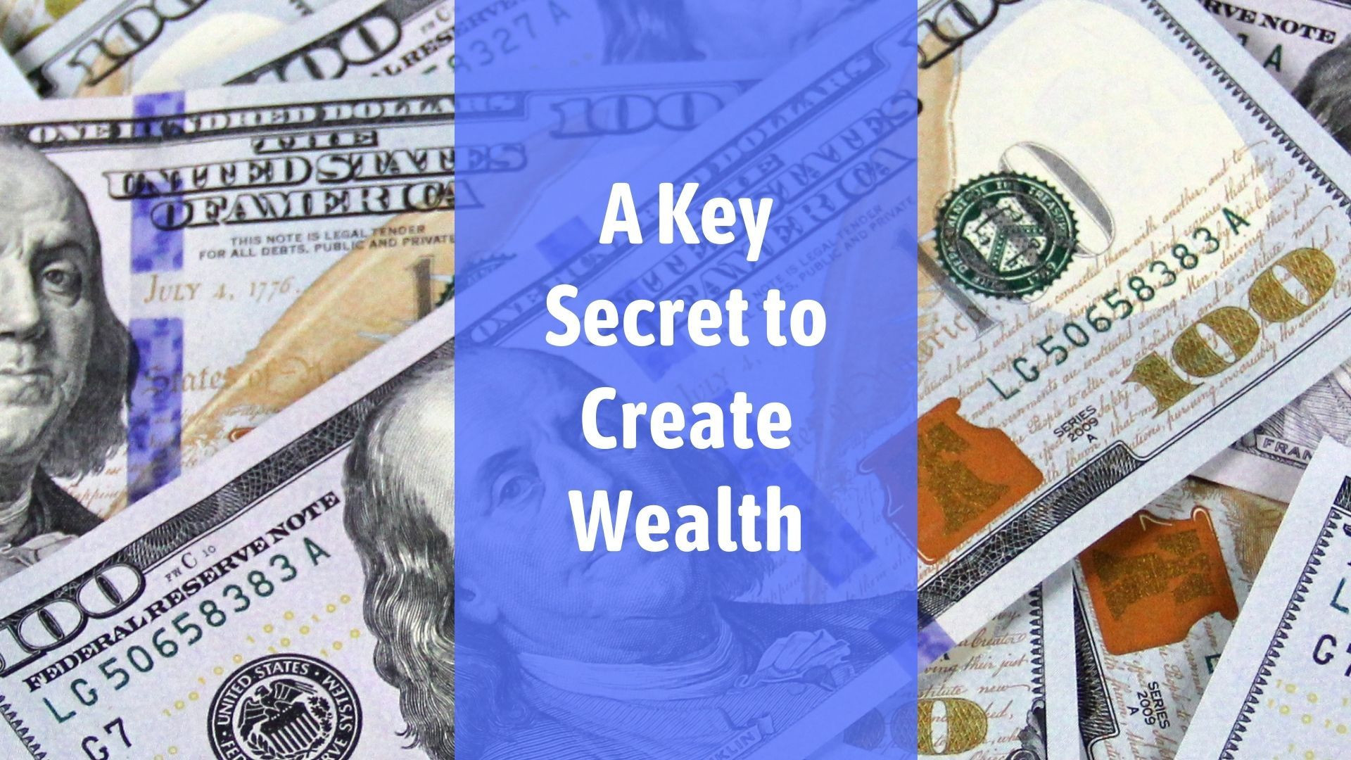 ⁣A Key  Secret to  Create Wealth