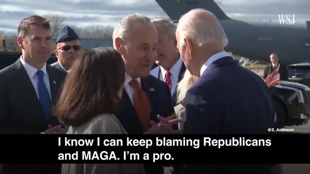 ⁣Chuck Schumer was Caught on a Hot Mic Saying, "I Know I can Blame Republicans and MAGA, I’m a P