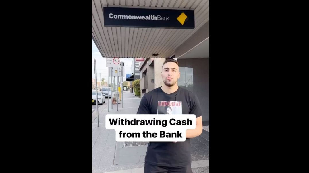 ⁣Banks in Australia Require You to Inform Them Why You’re Withdrawing Cash