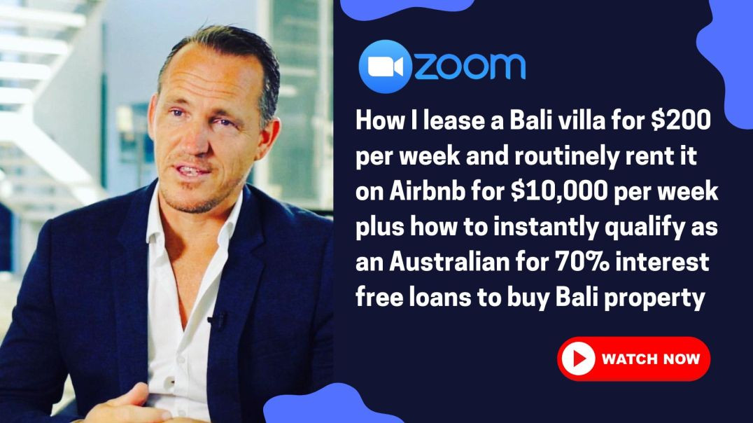 ⁣How I lease a Bali villa for $200 per week and routinely rent it on Airbnb for $10,000 per week plus