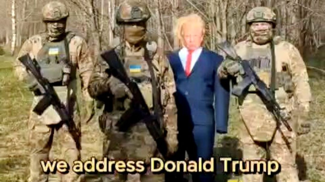 ⁣The Ukrainian Military Issues "ISIS Style" Death Threat Video Against Fmr US President Don