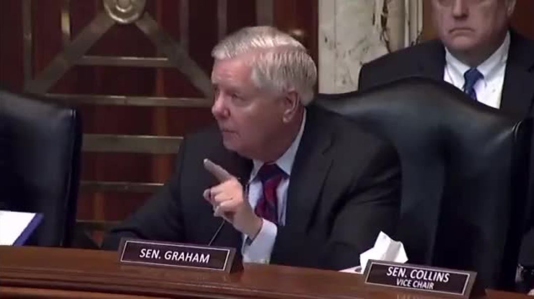 ⁣War Criminal and Hawk Lindsey Graham Scared the US will be Charged with War Crimes