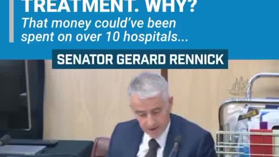 ⁣Senator Rennick - Why did we Buy TWEVLE Vaccines per Person when You’re Saying TWO is Enough