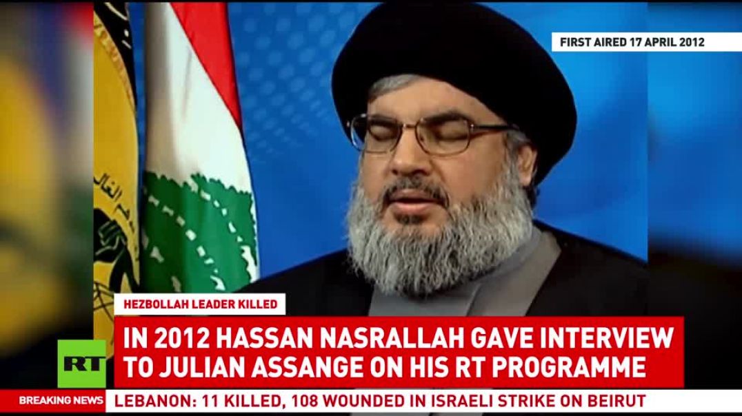 ⁣Throwback: Nasrallah Explains Hezbollah's Israel Conflict to Julian Assange in 2012 Interview