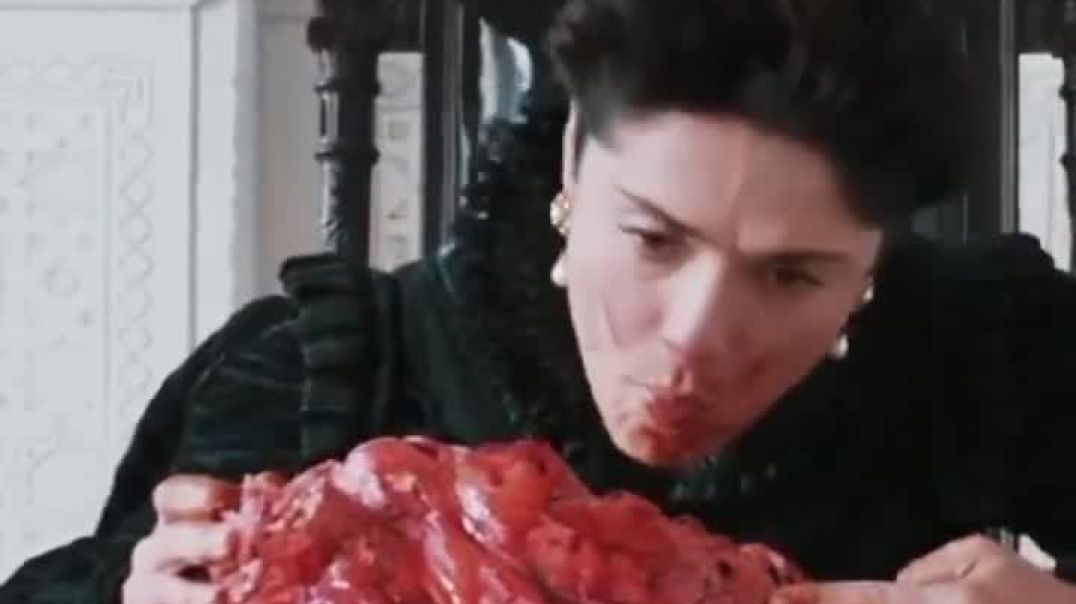 ⁣Salma Hayek Shared a Demonic Halloween Video on her Instagram, Featuring her Feasting on Meat with t