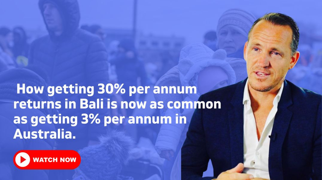 ⁣How getting 30% per annum returns in Bali is now as common as getting 3% per annum in Australia.