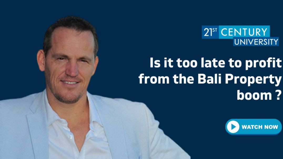 ⁣Is it too late to profit from the Bali Property boom ?