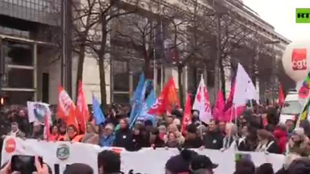 ⁣French Government Collapse: Thousands Demand Macron Resignation