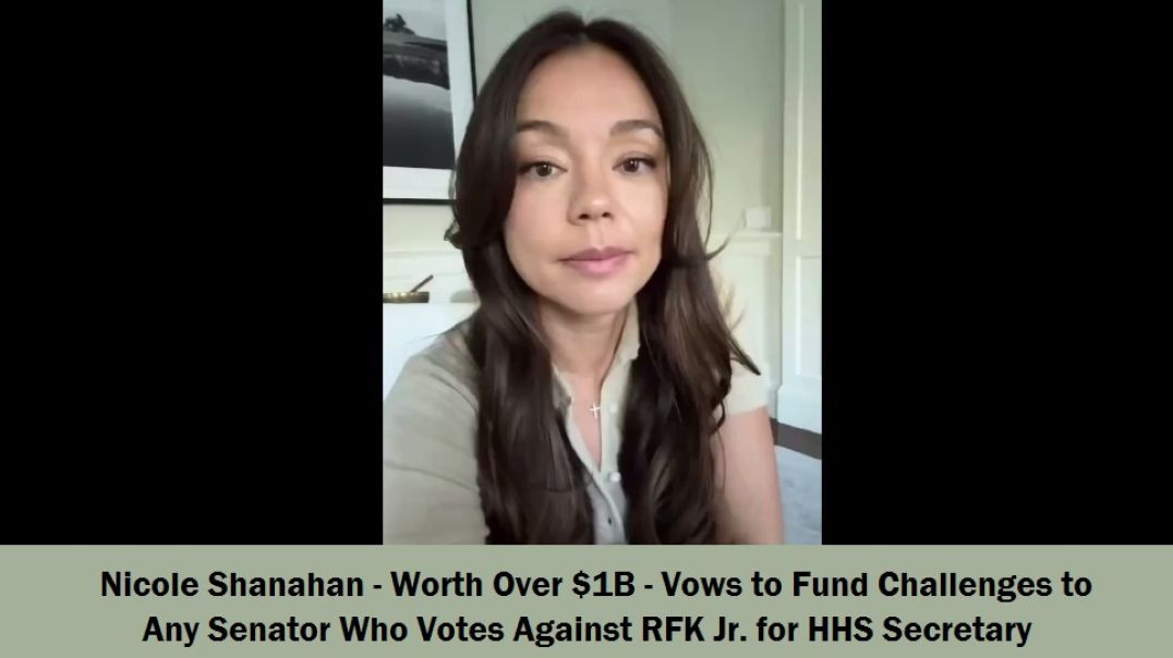 ⁣Nicole Shanahan - Worth Over $1B - Vows to Fund Challenges to Any Senator Who Votes Against RFK Jr. 