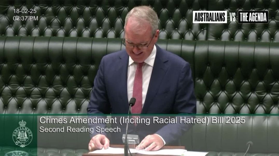 ⁣BREAKING: The NSW Labor Government Has introduced the ‘Racial Religious Hatred’ Bill to Parliament