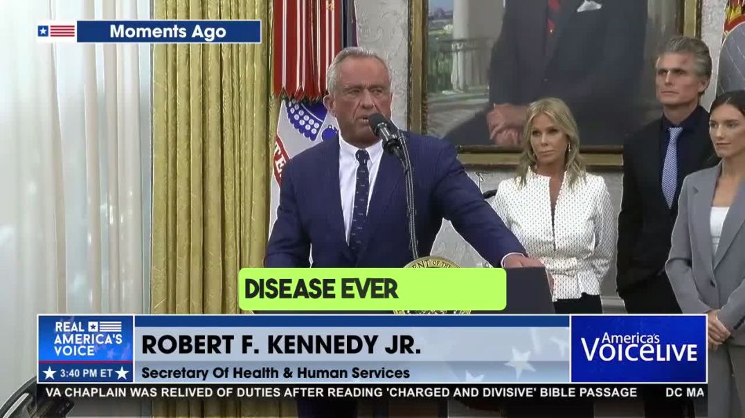 ⁣RFK Jr. Delivers An Emotional Tribute to President Trump After Being Sworn in as HHS Secretary