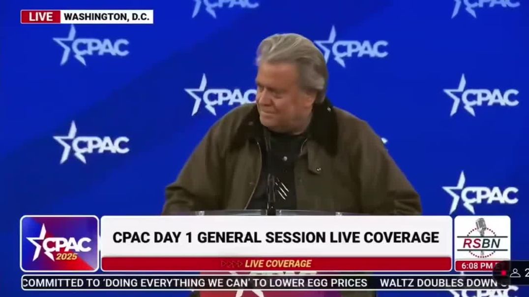 ⁣Steve Bannon Briefly Embraces His Inner Elon — Trolls the Corporate Media by Giving a Flashy Roman S